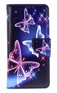 TopQ Case Vivo V50 Lite Book Blue with butterflies 140230 - Phone Case