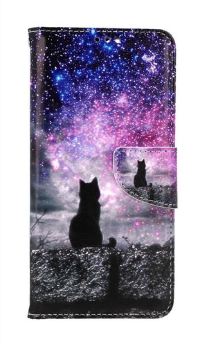 TopQ Case Motorola Edge 40 booklet Starry sky 121331 - Phone Case - Main image