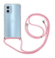 TopQ Kryt Motorola Moto G54 5G s růžovou šňůrkou průhledný 121042 - Phone Cover
