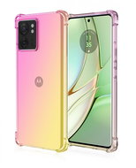 TopQ Kryt Motorola Edge 40 Shock duhový růžovo-žlutý 120895 - Phone Cover