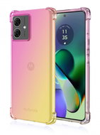 TopQ Cover Motorola Moto G54 5G Shock rainbow pink-yellow 120892 - Phone Cover
