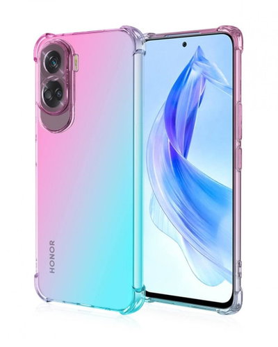 TopQ Cover Honor 90 Lite 5G Shock rainbow mint pink 120735 - Phone Cover - Main image