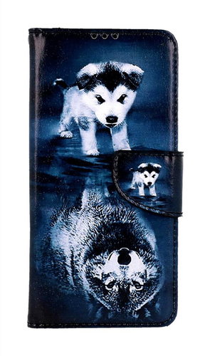 TopQ Pouzdro Xiaomi Redmi Note 13 Pro knížkové Odraz vlka 121403 - Phone Case - Main image