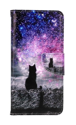 TopQ Case Motorola Moto G84 5G booklet Starry sky 121350 - Phone Case - Main image