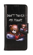 TopQ Pouzdro Motorola Moto G84 5G knížkové Don't Touch méďa 121347 - Phone Case