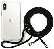 TopQ Kryt iPhone X s černou šňůrkou průhledný 121913 - Phone Cover