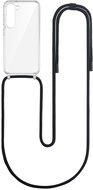TopQ Kryt Simple Samsung S24 s černou šňůrkou průhledný 120401 - Phone Cover