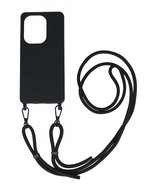 TopQ Cover Simple Xiaomi Redmi Note 13 Pro black with cord 120420 - Phone Cover