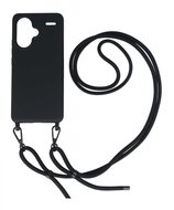 TopQ Cover Simple Xiaomi Redmi Note 13 Pro+ 5G black with lanyard 120413 - Phone Cover