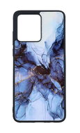 TopQ Marble cover Motorola Moto G54 5G hard Smoky Blue 121025 - Phone Cover
