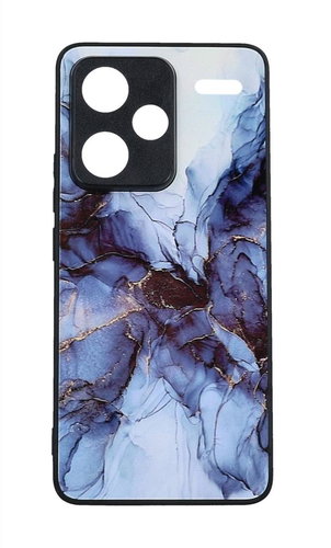 TopQ Marble cover Xiaomi Redmi Note 13 Pro+ 5G solid Smoky Blue 121023 - Phone Cover - Main image