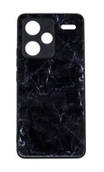 TopQ Kryt Marble Xiaomi Redmi Note 13 Pro+ 5G pevný Smoky Black 121022 - Phone Cover