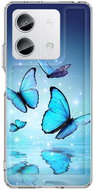 TopQ Cover Image Xiaomi Redmi Note 13 5G Image hard Blue butterflies 122080 - Phone Cover