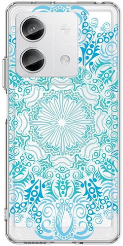 TopQ Cover Image Xiaomi Redmi Note 13 5G Image hard Blue Mandala 122067 - Phone Cover - Main image