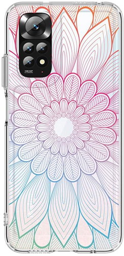 TopQ Cover Image Xiaomi Redmi Note 11 Image hard Rainbow Mandala 121654 - Phone Cover - Main image