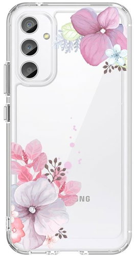 TopQ Cover Image Samsung A34 Image hard Violet Blossom 121623 - Phone Cover - Main image