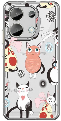 TopQ Cover Image Xiaomi Redmi Note 13 Image hard Cats 2 122041 - Phone Cover - Main image