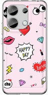 TopQ Kryt Image Xiaomi Redmi Note 13 Image pevný Happy Day 121999 - Phone Cover