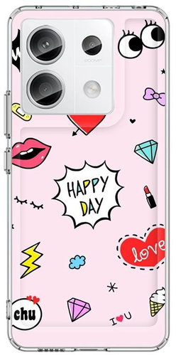 TopQ Kryt Image Xiaomi Redmi Note 13 Pro 5G Image pevný Happy Day 122514 - Phone Cover - Main image