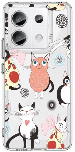 TopQ Cover Image Xiaomi Redmi Note 13 Pro 5G Image hard Cats 2 122443 - Phone Cover - Main image