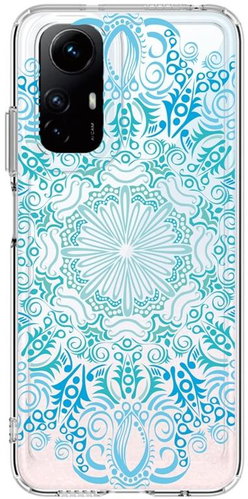 TopQ Kryt Image Xiaomi Redmi Note 12S Image pevný Blue Mandala 121626 - Kryt na mobil - Hlavní obrázek