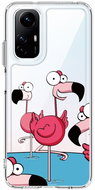 TopQ Kryt Image Xiaomi Redmi Note 12S Image pevný Cartoon Flamingos 121624 - Phone Cover