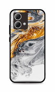 TopQ Kryt LUXURY Motorola Moto G84 5G Marble šedo-zlatý 122686 - Phone Cover