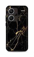 TopQ Kryt LUXURY Xiaomi Redmi Note 13 Pro+ 5G pevný Marble černo-zlatý 122721 - Phone Cover