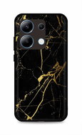 TopQ Kryt LUXURY Xiaomi Redmi Note 13 pevný Marble černo-zlatý 122702 - Phone Cover