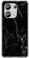 TopQ Kryt STYLE Xiaomi Redmi Note 13 pevný Mramor černý 122756 - Phone Cover