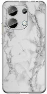 TopQ Kryt STYLE Xiaomi Redmi Note 13 pevný Mramor bílý 122755 - Phone Cover