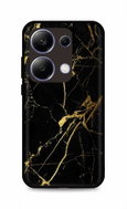 TopQ Cover LUXURY Xiaomi Redmi Note 13 Pro solid Marble black-gold 122793 - Phone Cover
