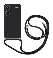 TopQ Kryt Xiaomi Redmi Note 13 Pro+ 5G černý se šňůrkou 121872 - Phone Cover