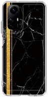TopQ Kryt STYLE Xiaomi Redmi Note 12S pevný Mramor černo-zlatý 122833 - Phone Cover