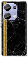 TopQ Kryt STYLE Xiaomi Redmi Note 13 Pro pevný Mramor černo-zlatý 122820 - Phone Cover