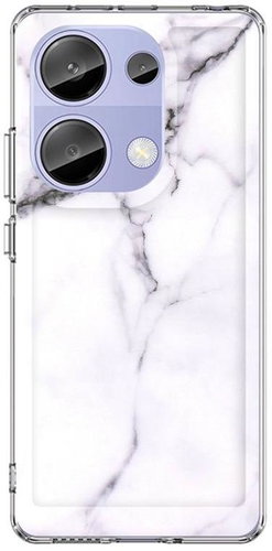 TopQ Kryt Xiaomi Redmi Note 13 Pro pevný Mramor bílý 122811 - Phone Cover - Main image
