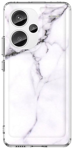 TopQ Cover Xiaomi Redmi Note 13 Pro+ 5G solid Marble white 122804 - Phone Cover - Main image