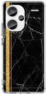 TopQ Kryt STYLE Xiaomi Redmi Note 13 Pro+ 5G pevný Mramor černo-zlatý 122803 - Phone Cover