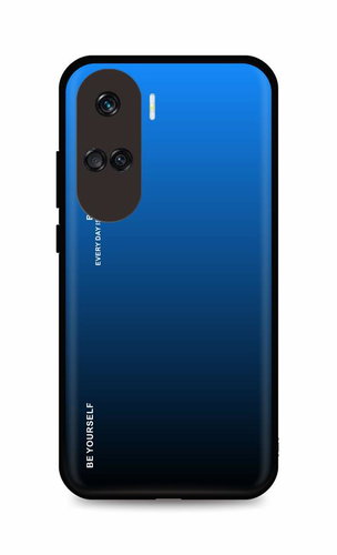 TopQ Cover LUXURY Honor 90 Lite 5G solid rainbow blue 120726 - Phone Cover - Main image