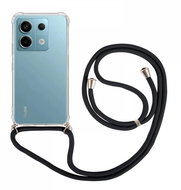 TopQ Kryt Xiaomi Redmi Note 13 Pro 5G s černou šňůrkou průhledný 121835 - Phone Cover