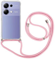 TopQ Cover Xiaomi Redmi Note 13 Pro with pink cord transparent 121819 - Phone Cover