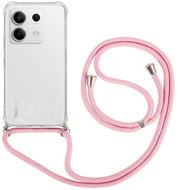 TopQ Kryt Xiaomi Redmi Note 13 5G s růžovou šňůrkou průhledný 121817 - Phone Cover