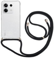 TopQ Kryt Xiaomi Redmi Note 13 5G s černou šňůrkou průhledný 121816 - Phone Cover