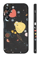 TopQ Cover Design Samsung A34 Cat black 121573 - Phone Cover