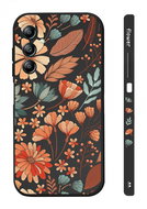 TopQ Cover Design Samsung A34 Lucy flowers black 121572 - Phone Cover