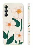 TopQ Kryt Design Samsung A34 Bílé květy 121560 - Phone Cover