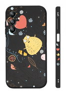 TopQ Cover Design Samsung A14 Cat black 121553 - Phone Cover