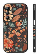 TopQ Cover Design Samsung A14 Lucy flowers black 121551 - Phone Cover