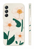 TopQ Kryt Design Samsung A14 Bílé květy 121531 - Phone Cover