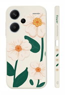 TopQ Kryt Design Xiaomi Redmi Note 13 Pro+ 5G Bílé květy 123237 - Phone Cover